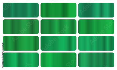 Pine gradient, A set of evergreen glossy gradients, The texture of a smooth needle surface. A collection of forest metallic gradients, woodland gradients, pine pack, Vector illustration, vector 10eps