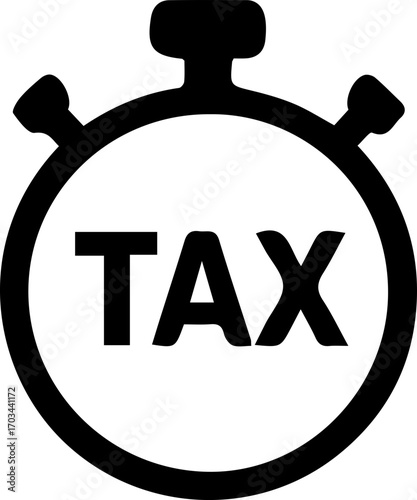 Time for Tax Payment – Deadline and Reminder Icons Collection