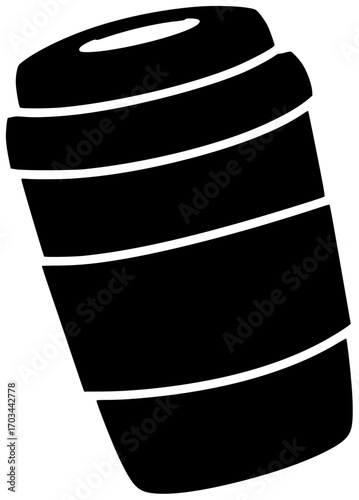 cafe illustration cappuccino silhouette latte logo espresso icon drink outline coffee hot beverage art breakfast cup caffeine morning barista shape with vector graphic background