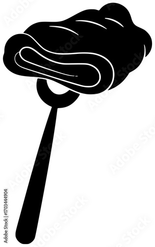 meat illustration beef silhouette grilled logo steak icon food outline meal dinner grill barbecue roasted cooked roast bbq red shape tasty vector graphic background
