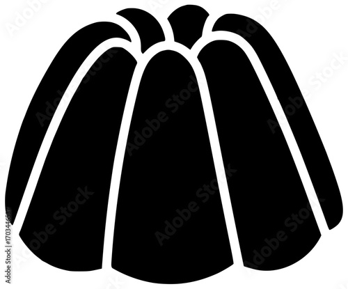 sweet illustration dessert silhouette pudding logo food icon delicious outline tasty creamy milk snack white cream sugar meal homemade shape for vector graphic background