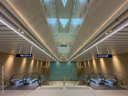 Empty underground station in Riyadh