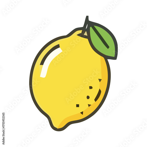 Sweet and Sour Citrus Delight A Zesty Lemon Illustration