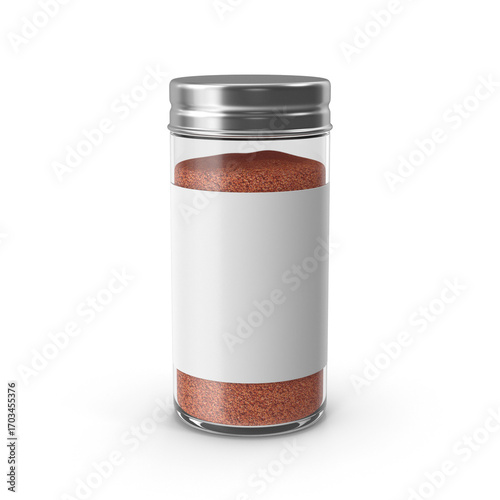 Spice Jar Mockup Perfect for Branding Packaging, isolated on transparent background, 3d Png