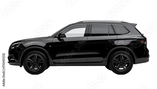 Black SUV side profile