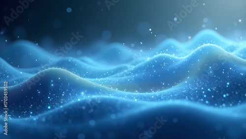 Obraz na płótnie abstract blue wave
