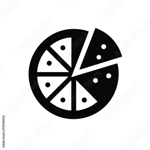Pizza Icon Silhouette