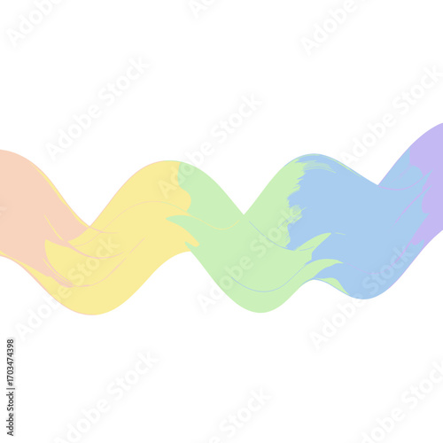 Rainbow Wave Abstract Background | Colorful Digital Overlay for Posters, Presentations, YouTube Banners & Websites