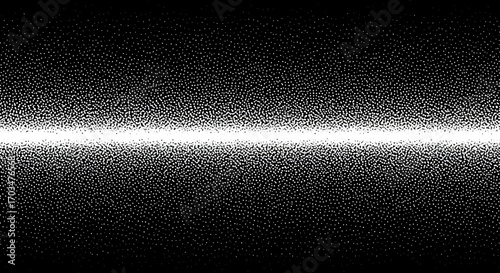 Monochrome stipple gradient background with central light band design style
