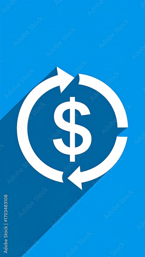 Obraz premium Circular financial icon