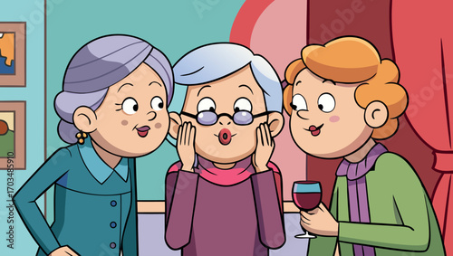 Family Gathering, Cartoon Family, Animated Reunion, Happy Family, Family Art, Cartoon Relatives, Joyful Gathering, Animated Family, Family Celebration, Cartoon Faces, Family Illustration, Family Fun, 