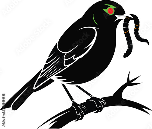 vector illustration of a bird