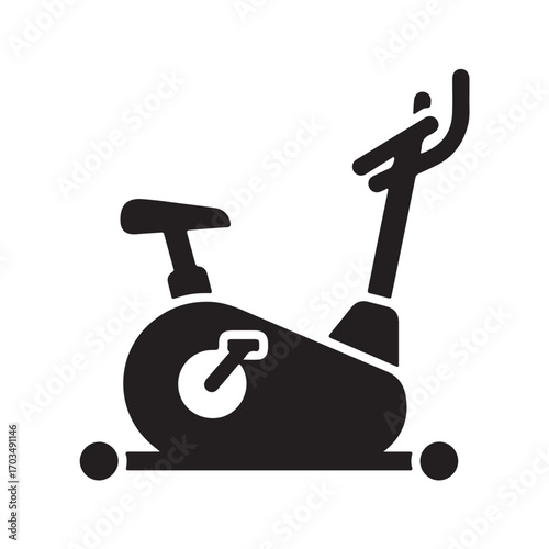 Stationary Exercise Bike Icon