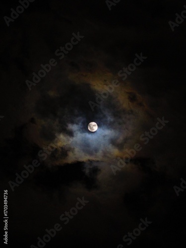 moon and clouds