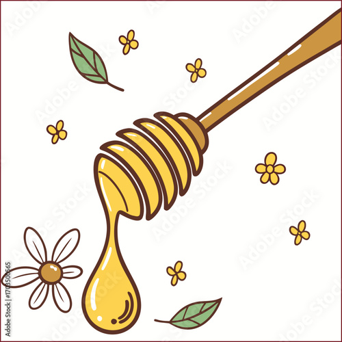 Honey vector