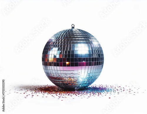 silver disco ball