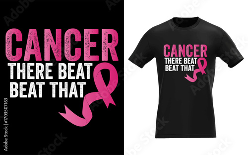 Breast cancer awareness design been there beat that motivational message