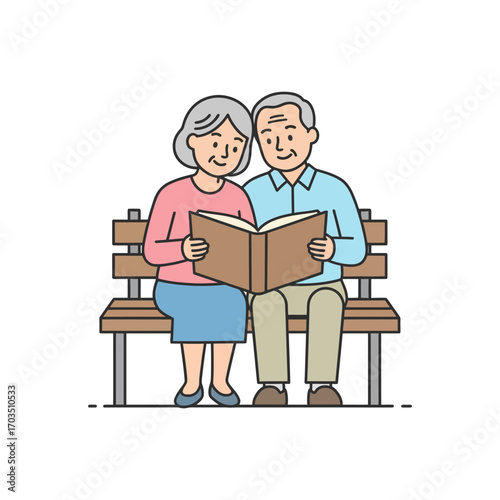 Grandparents Reading Together
