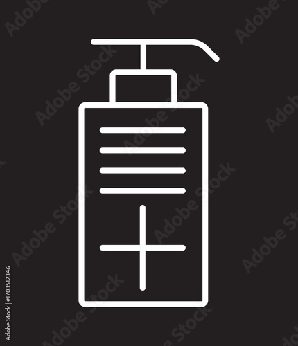Water bottle icons. stroke line and black solid icons. Protein shake icon in black modern and lines. Soda icon set. soda can sign. for mobile concept and web design. vector illustration on white backg