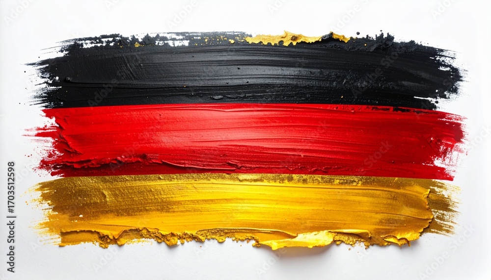 Obraz premium painting of the German flag