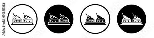 Spanish snack icons pack in black and white versions for web.