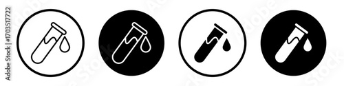 Sample icons pack in black and white versions for web.