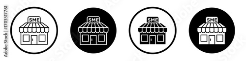SME icons pack in black and white versions for web.
