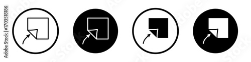 Peel off icons pack in black and white versions for web.