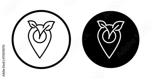 Locally grown icons pack in black and white versions for web.