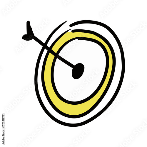 goal-target-art-hand-draw-icon-vector.eps
