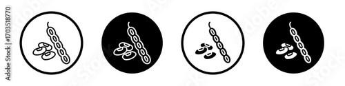 Legume icons pack in black and white versions for web.
