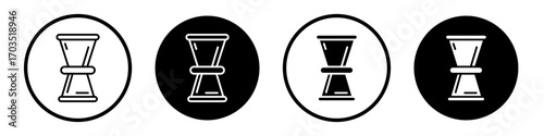 Jigger icons pack in black and white versions for web.