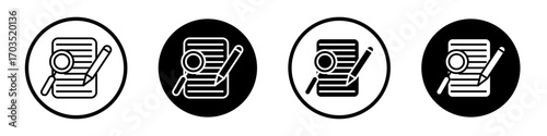 Defining icons pack in black and white versions for web.