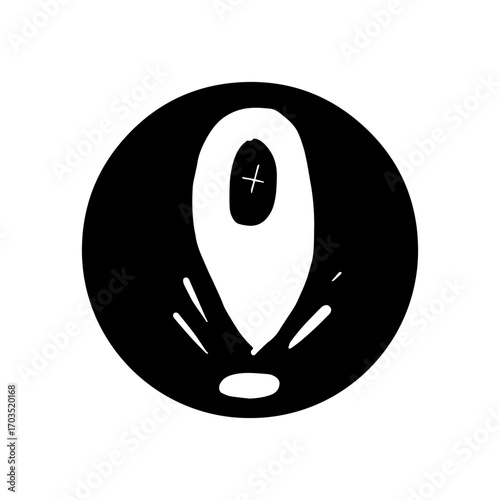 map-point-location-line-art-hand-draw-icon-vector.eps