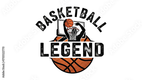 Basketball and Basketball Player Vector Silhouette Illustration Set AI EPS PNG