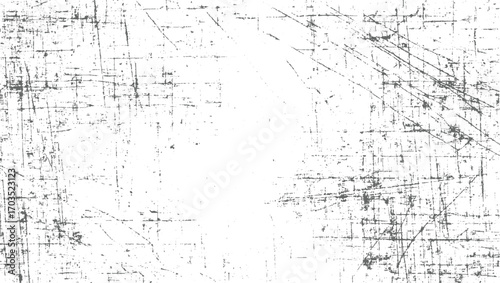 Gray scratches and dots on white background grunge texture