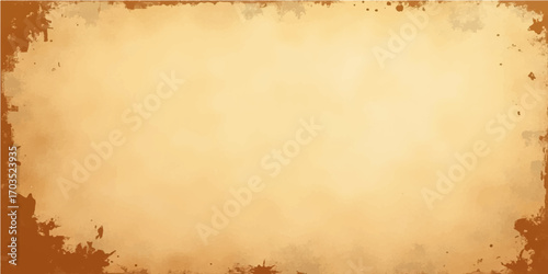Old vintage paper texture background with aged brown parchment and subtle vignette effect