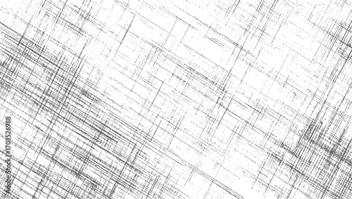 Gray lines crisscross white background abstract black