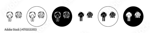 teleport icons collection in black filled and stroke line style