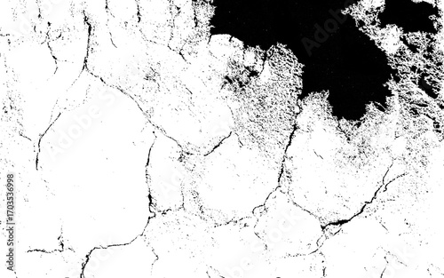 Abstract grunge texture design on a white background. Dirt texture for the background with stain and blood drop effect. Distressed texture background with black and white colors. 