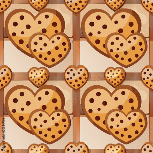 Sweet Heart Cookies Pattern