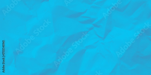 Paper texture background, Crumpled paper. Blue creased paper. Vector design.