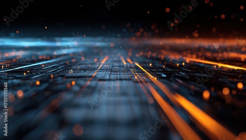 Abstract digital landscape