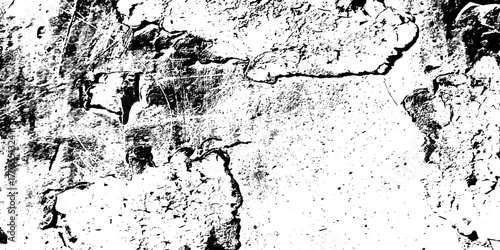 old splat dirt cracked damage wall concrete damage sketch antique surface grunge urban rusty wall texture. dirty splat black spot and white background.	