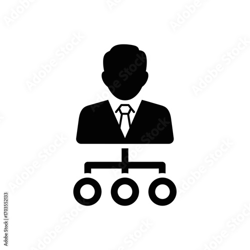 Business hierarchy icon