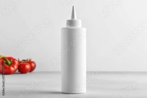 Blank White Squeeze Bottle Mockup