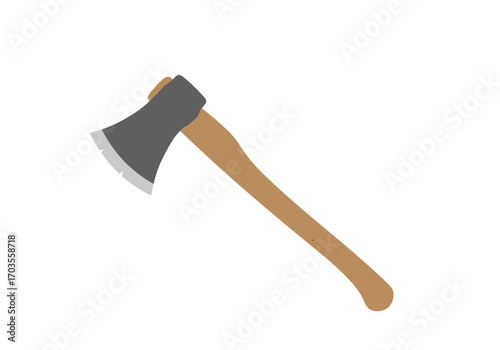 axe on a white background