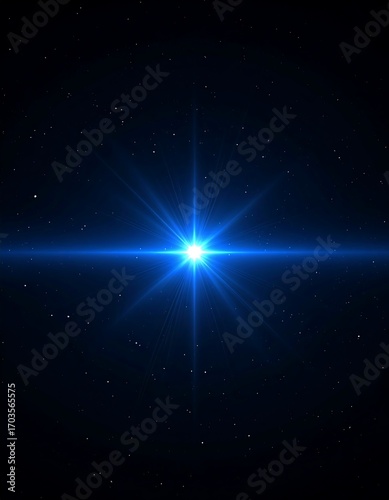 Blue starburst space light, cosmic background