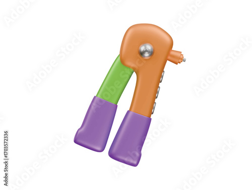 riveter icon 3d illustration render