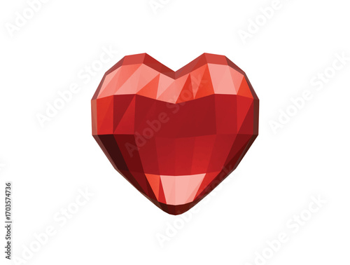 Wallpaper Mural diamond love icon 3d illustration render Torontodigital.ca